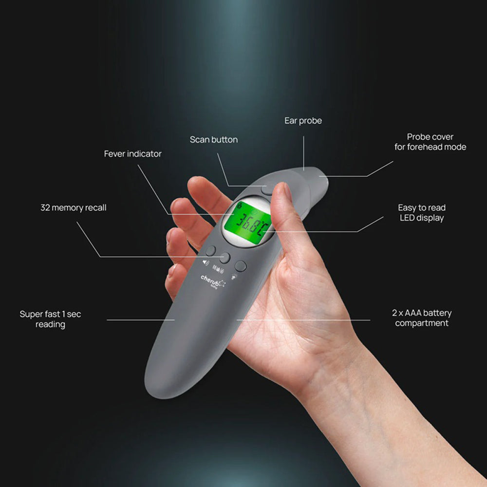 Cherub Baby 4 in 1 Infrared Digital Ear And Forehead Thermometer