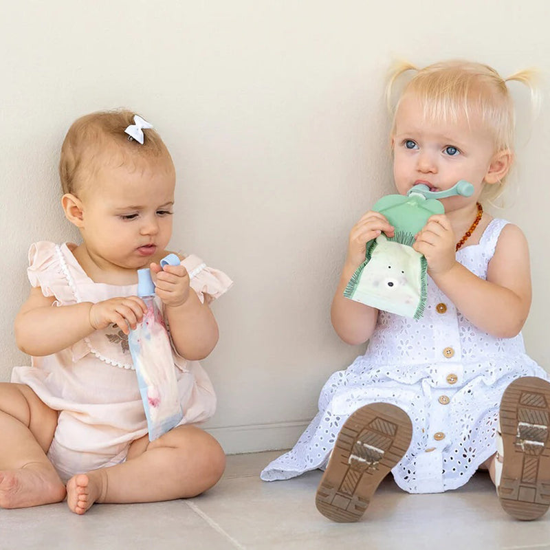 Cherub Baby On The Go Reusable Food Pouch Bundle Kit