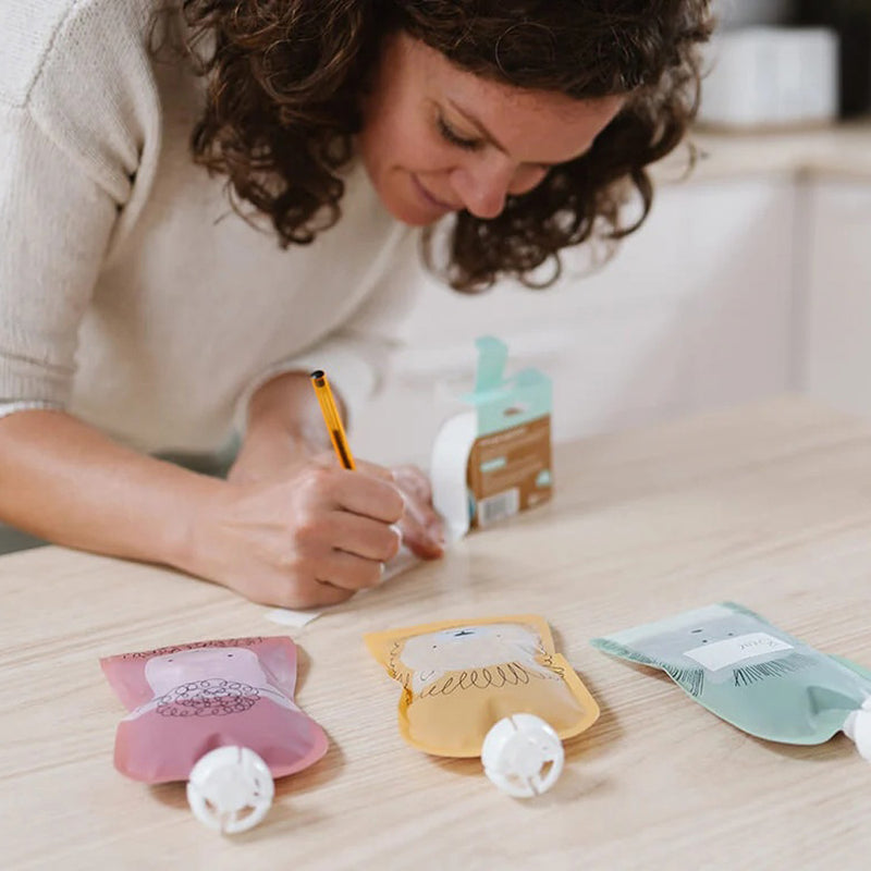 Cherub Baby On The Go Reusable Food Pouch Bundle Kit