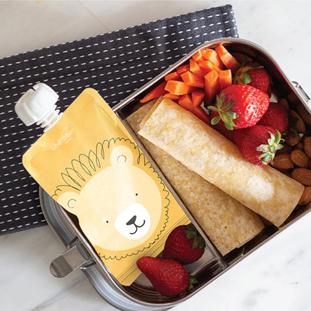 Cherub Baby Reusable Baby Food & Yoghurt Pouch Bundle Kit