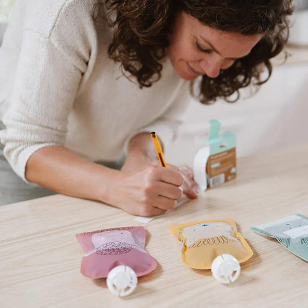 Cherub Baby Reusable Baby Food & Yoghurt Pouch Bundle Kit