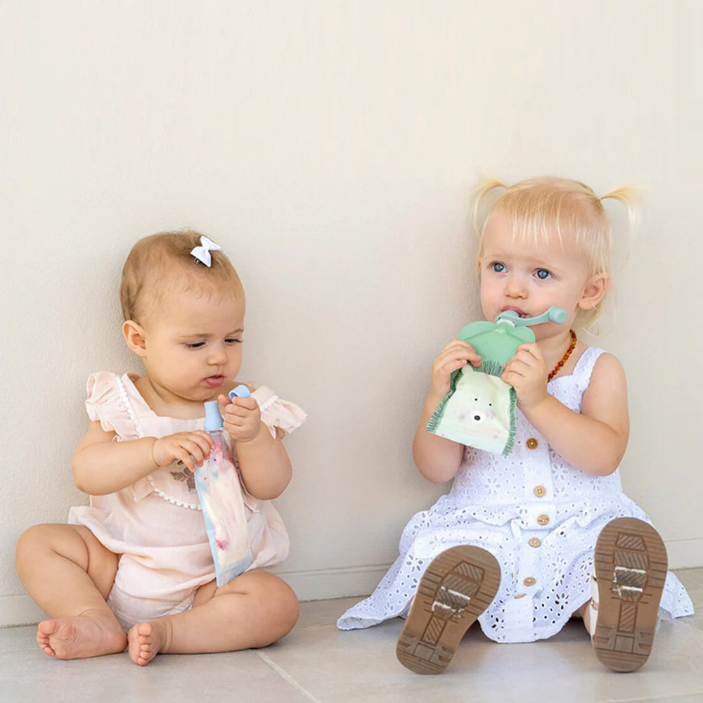 Cherub Baby Reusable Baby Food & Yoghurt Pouch Bundle Kit