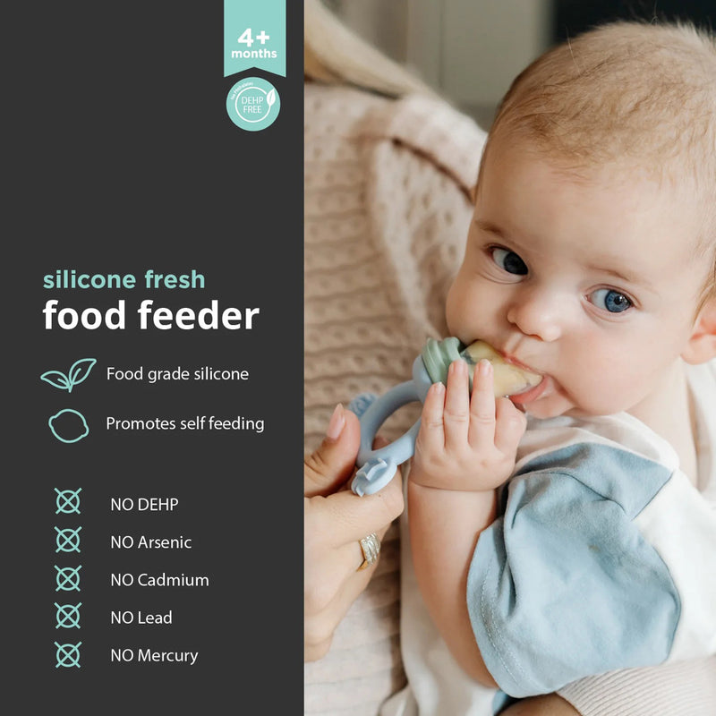 Cherub Baby Silicone Fresh Food Feeder / Nibble Tray / Replacement 2pk Net