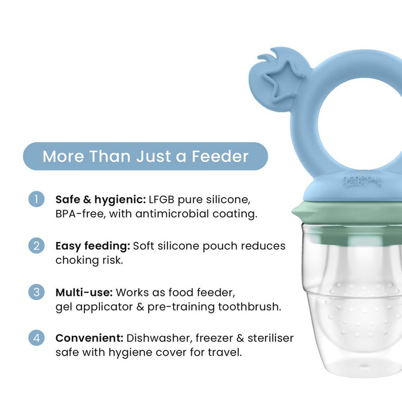 Cherub Baby Silicone Fresh Food Feeder / Nibble Tray / Replacement 2pk Net