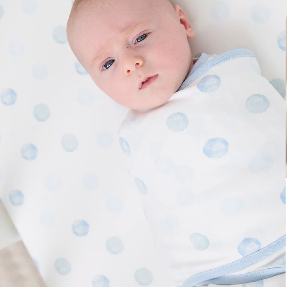 Clevamama ClevaSleep Swaddle Blue Spot