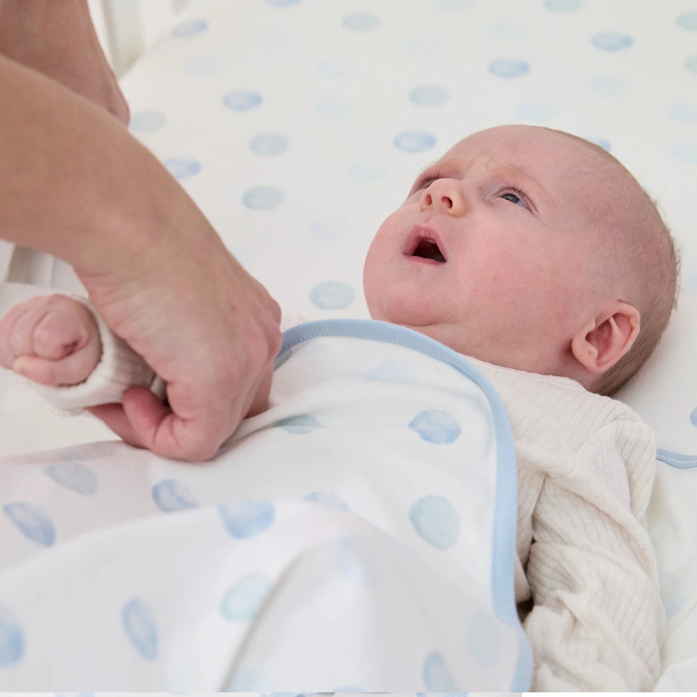 Clevamama ClevaSleep Swaddle Blue Spot
