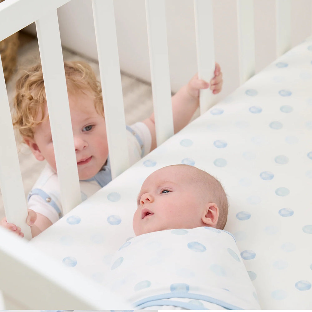 Clevamama ClevaSleep Swaddle Blue Spot