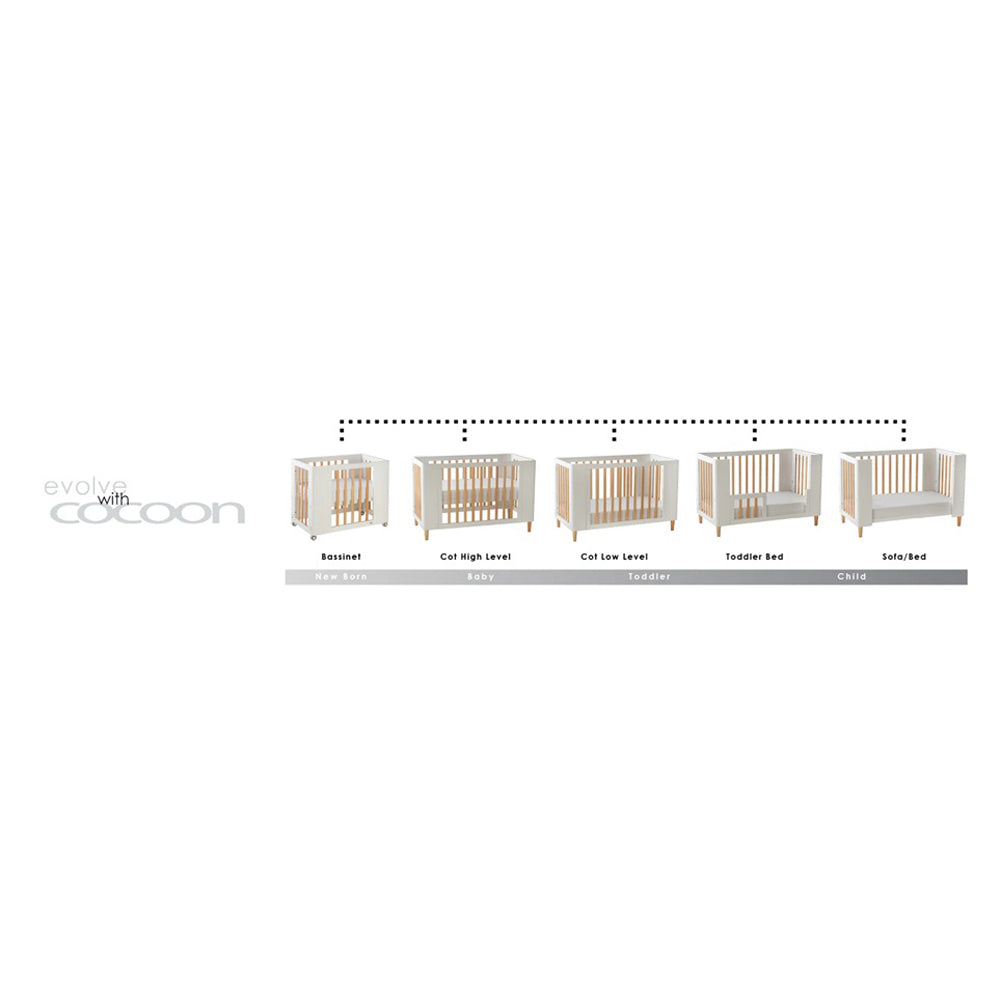Cocoon Evoke 4 in 1 Cot + Mattress