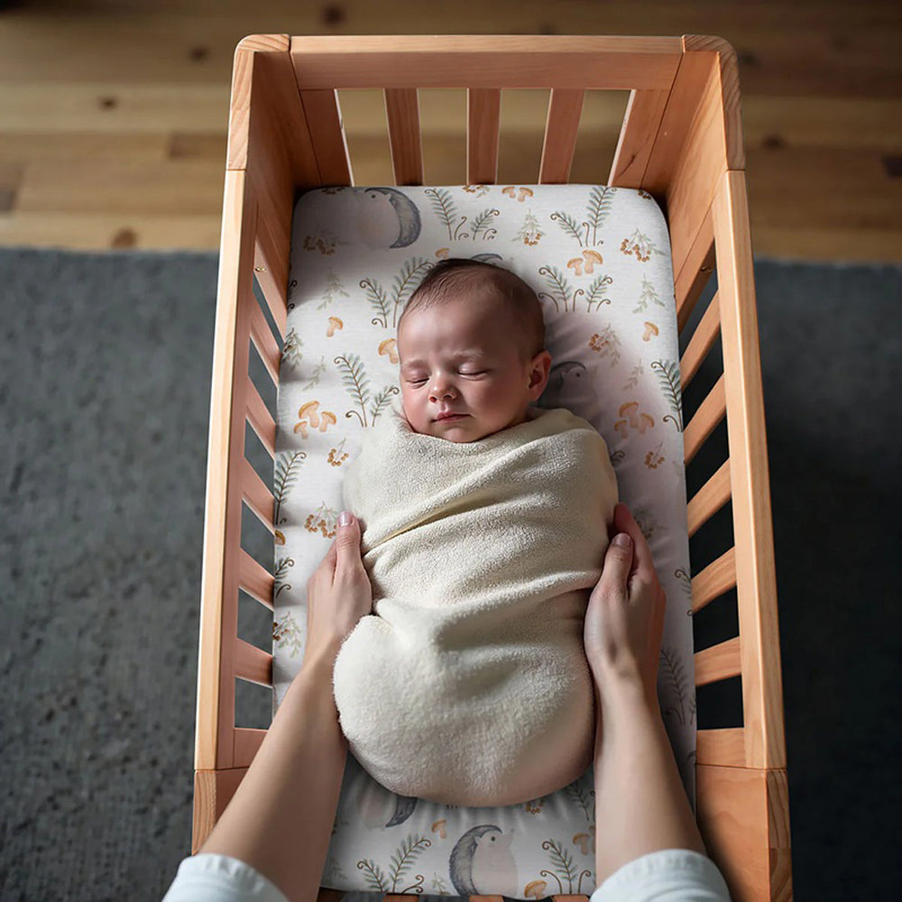 Cocoon Fitted Sheet Bassinet/Co Sleeper Hedgehog