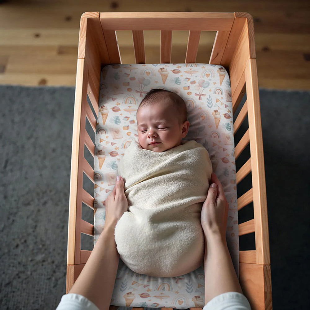 Cocoon Fitted Sheet Bassinet/Co Sleeper Slumber Party