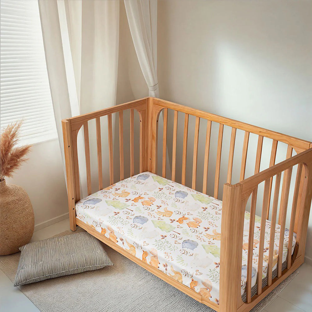 Cocoon Fitted Sheet Cot Forest Friends