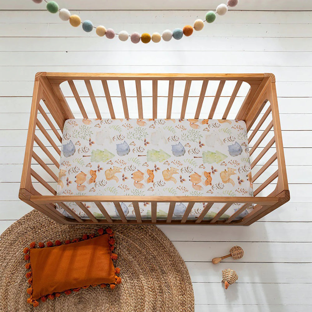 Cocoon Fitted Sheet Cot Forest Friends