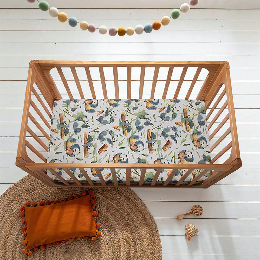 Cocoon Fitted Sheet Cot Panda Play