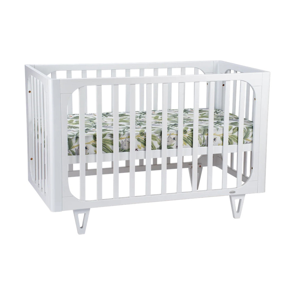 Cocoon Vibe 4 In 1 Cot + Mattress White