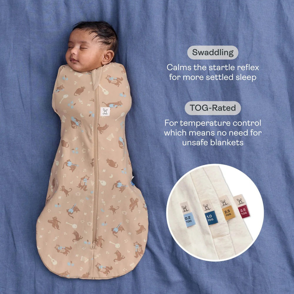ErgoPouch 1.0 Tog Cocoon Swaddle Bag Melody