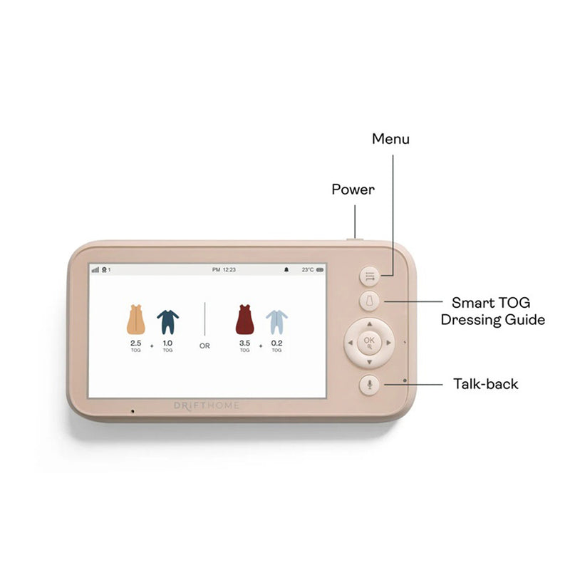 ErgoPouch Drift Home Baby Monitor + Smart Tog Guide