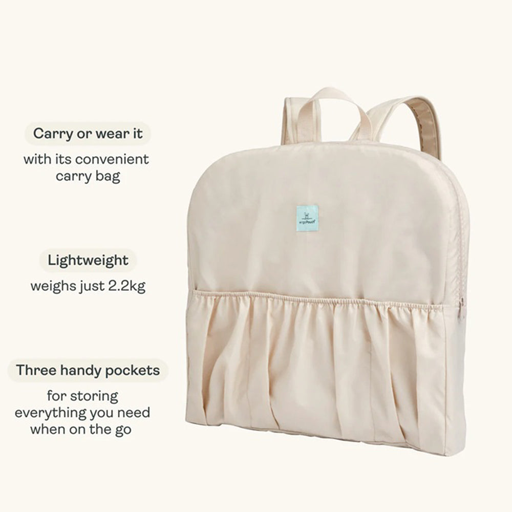 ErgoPouch Easy Sleep Portable Bassinet V2 Ecru