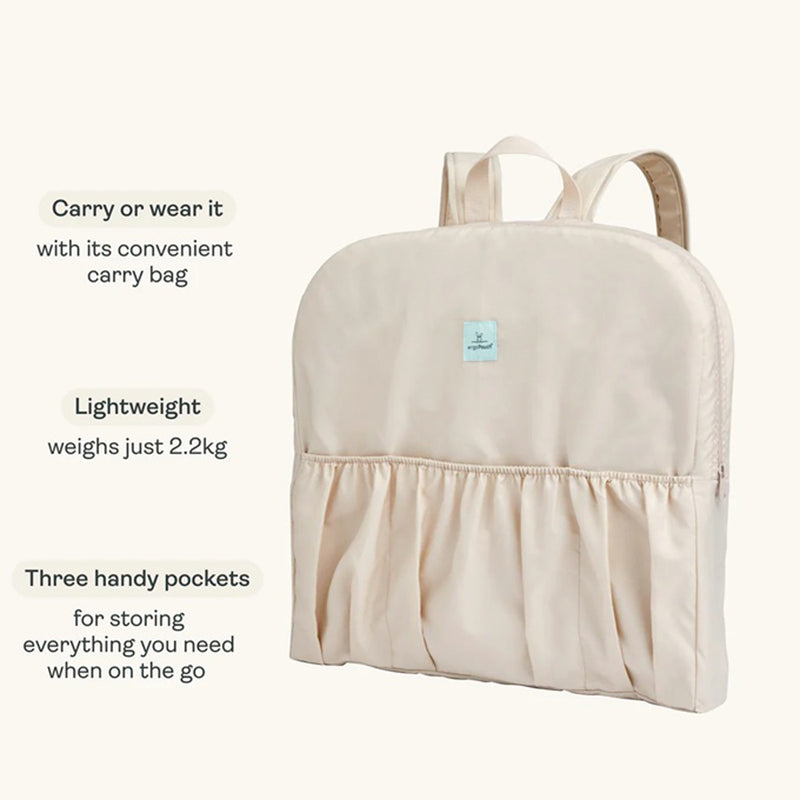 ErgoPouch Easy Sleep Portable Bassinet V2 Ecru