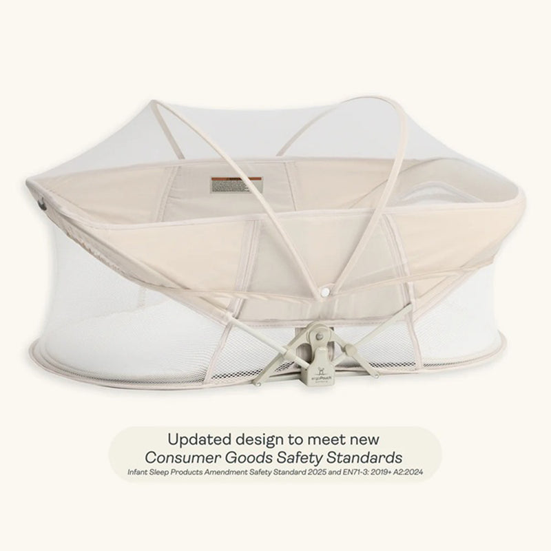 ErgoPouch Easy Sleep Portable Bassinet V2 Ecru