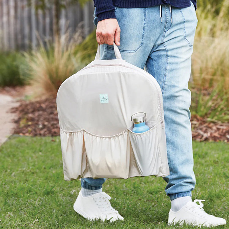 ErgoPouch Easy Sleep Portable Bassinet V2 Ecru