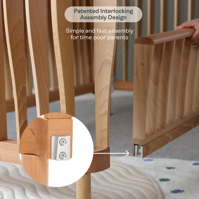 Ergopouch Ellska SKYE Cot + BabyRest Comfi Core Mattress