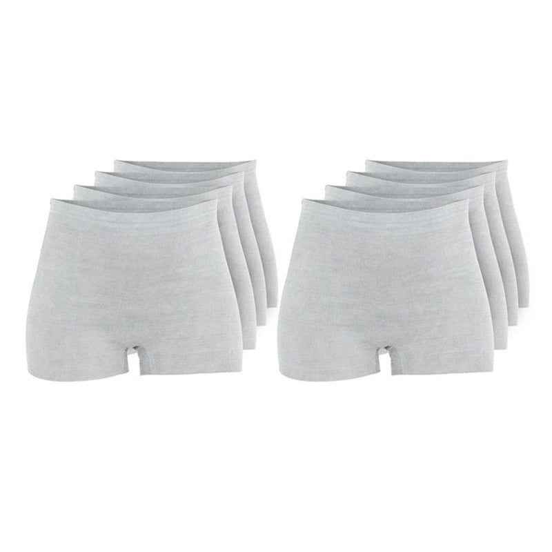 Six pairs of Frida Mom Disposable Boyshort Underwear by Frida Mom are neatly arranged on a white background, offering comfort and support for postpartum recovery.