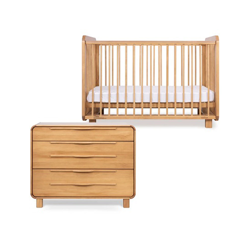 Grotime Winslow Cot + Dresser + Mattress Nursery Package