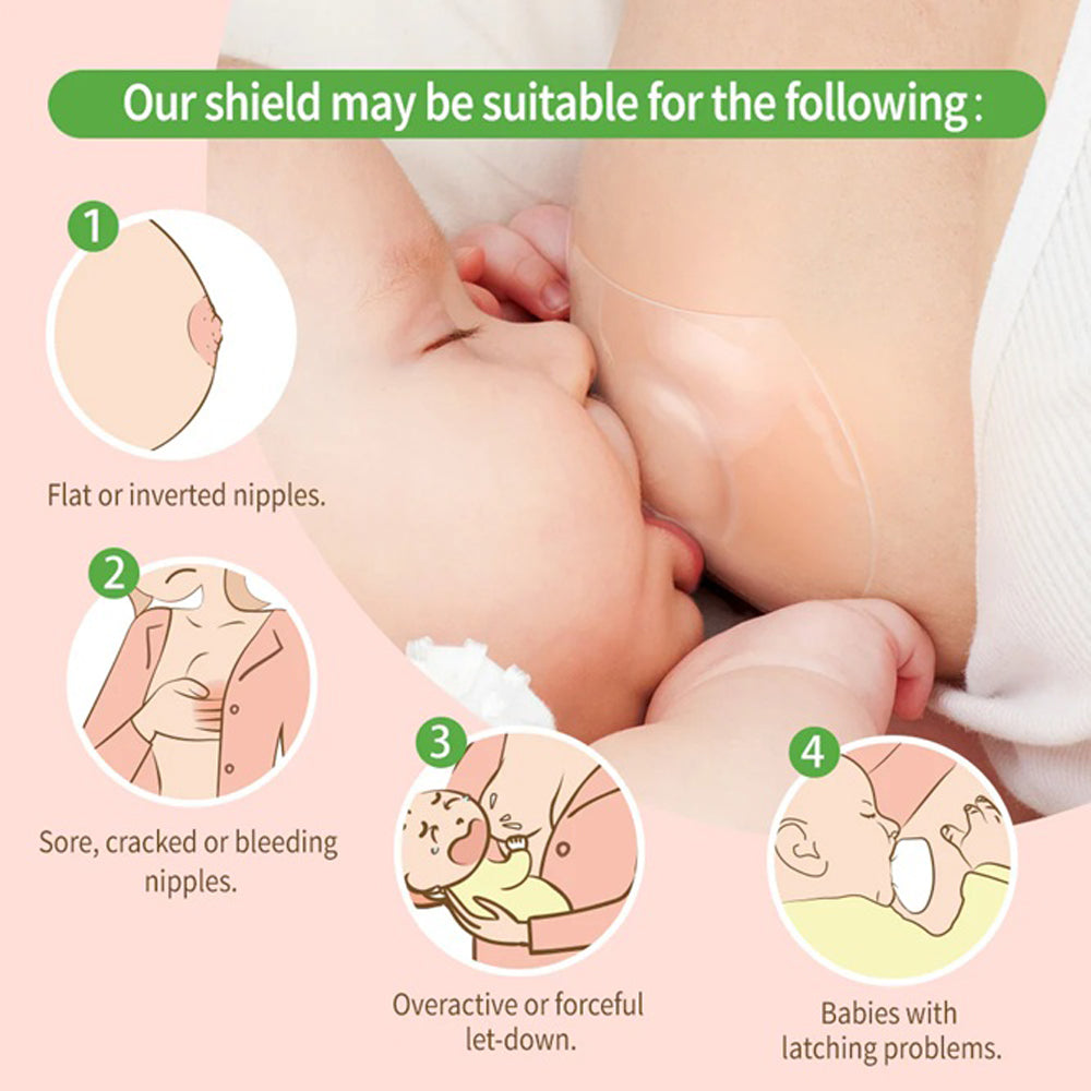 Haakaa Ultra-Thin Silicone Nipple Shield 2pk