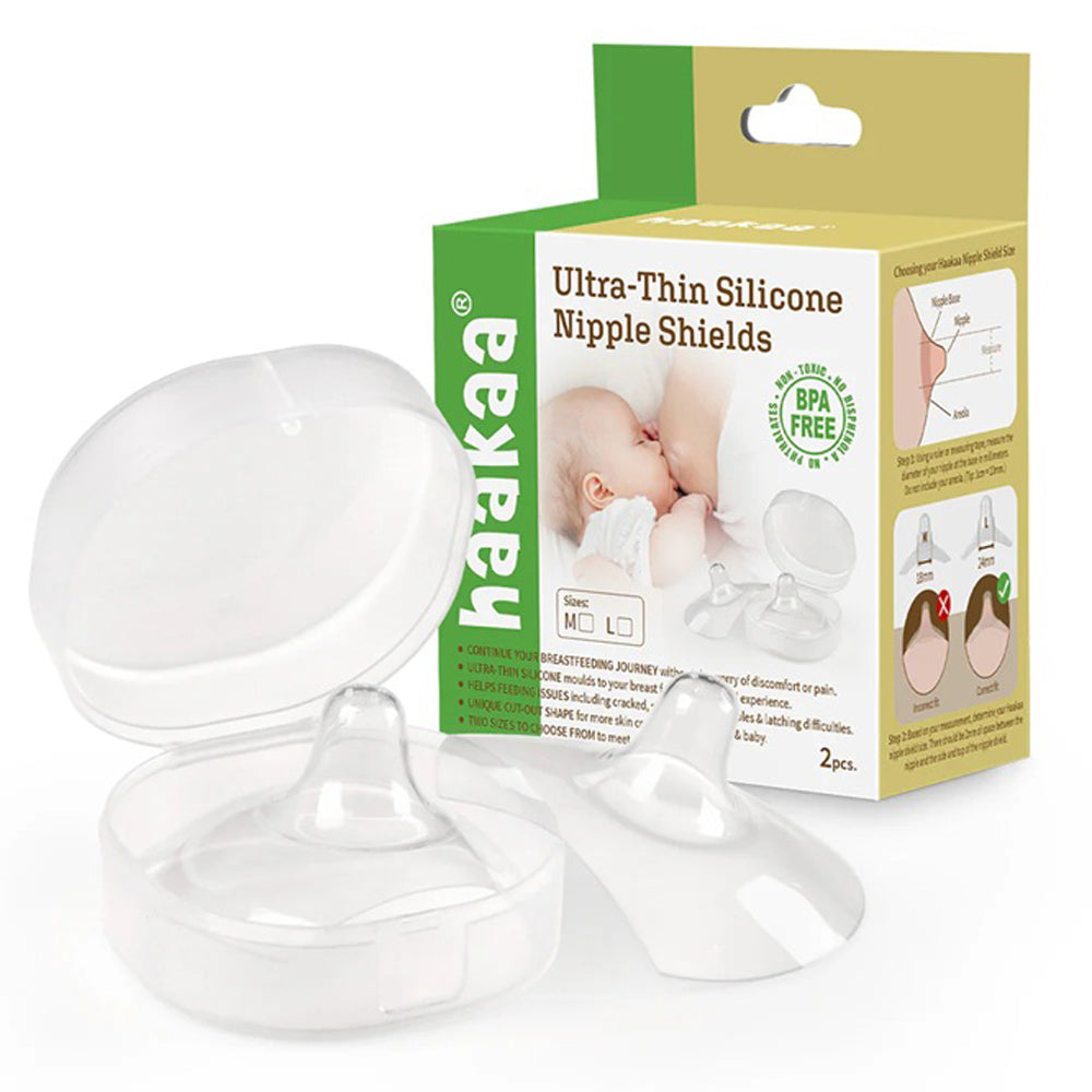 Haakaa Ultra-Thin Silicone Nipple Shield 2pk