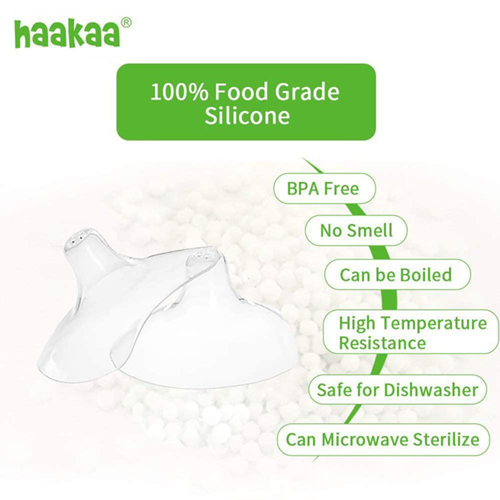 Haakaa Ultra-Thin Silicone Nipple Shield 2pk