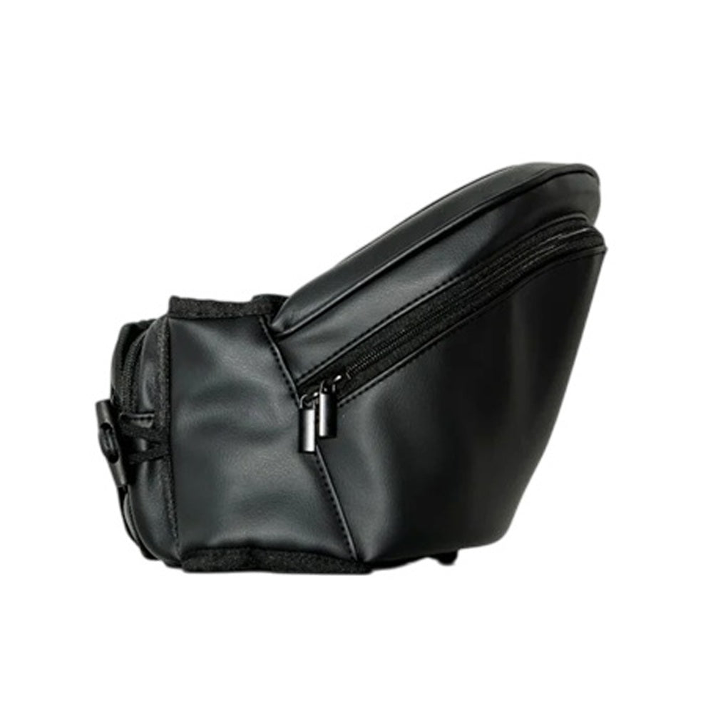 Hackerlily Hipsurfer Vegan Leather Hipseat Baby Carrier & Bum Bag Black & Black Zip