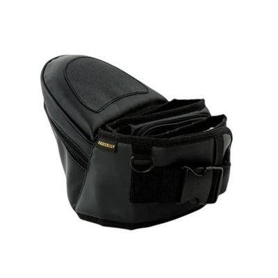 Hackerlily Hipsurfer Vegan Leather Hipseat Baby Carrier & Bum Bag Black & Black Zip