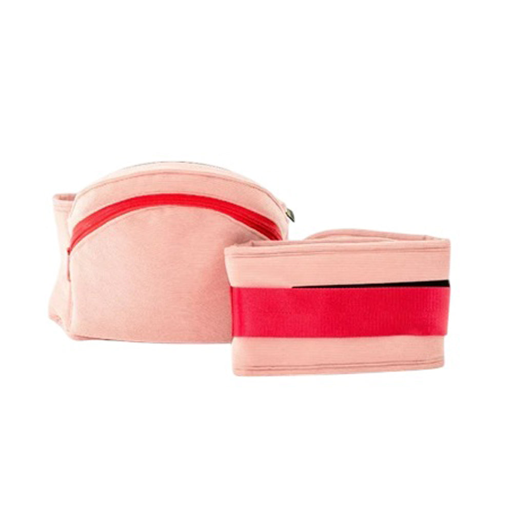 Hackerlily Hipsurfer Vegan Leather Hipseat Baby Carrier & Bum Bag Pink & Red