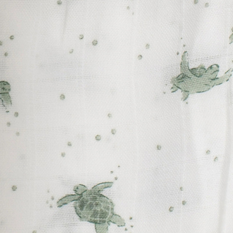 Little Bamboo Muslin Washers 6Pk - Turtle Bay