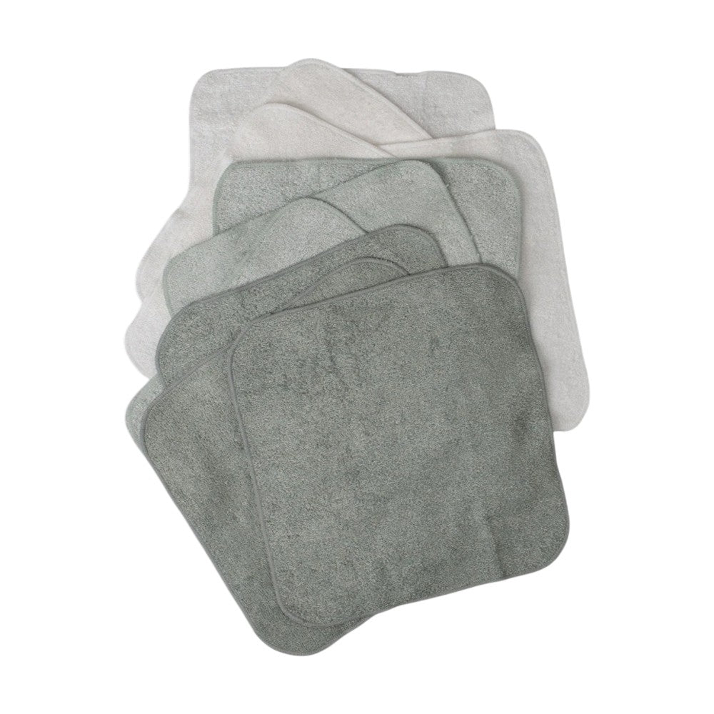 Little Bamboo Towelling Washer 10PK  - Turtle Bay