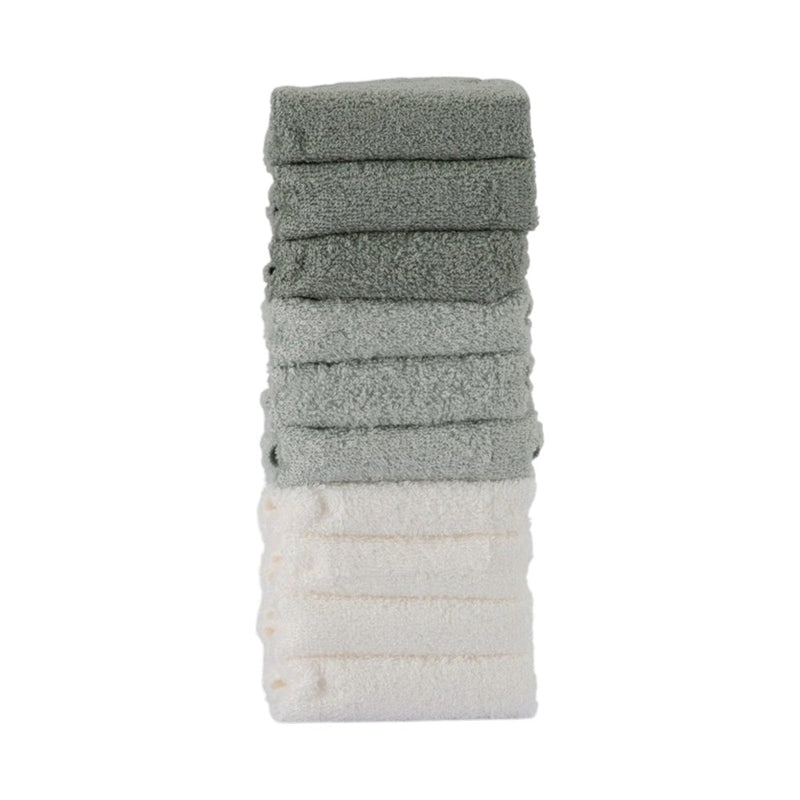 Little Bamboo Towelling Washer 10PK - Turtle Bay