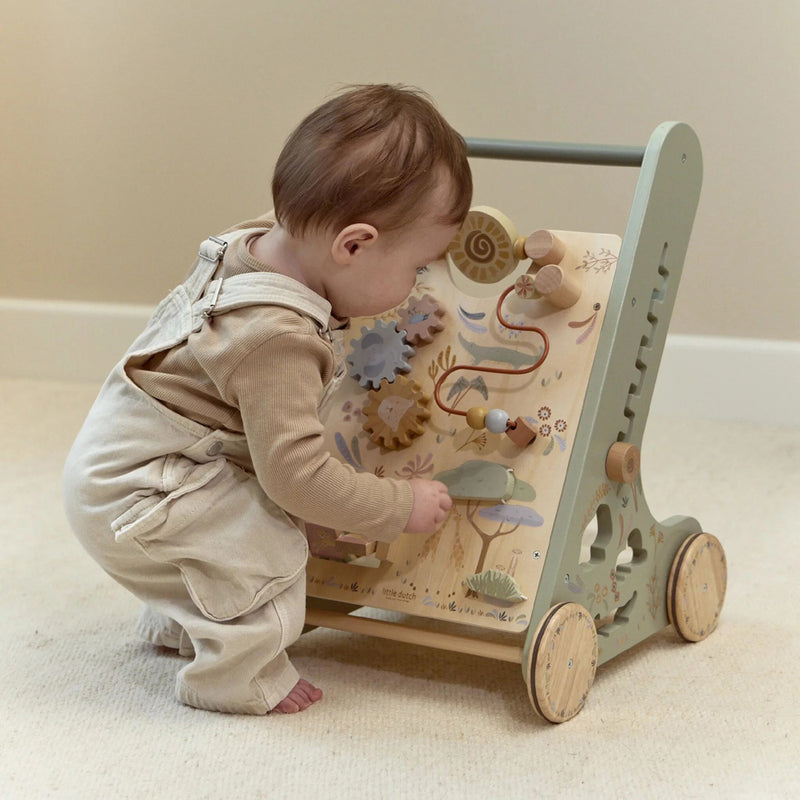 Little Dutch Safari Friends Wooden Baby Activity Walker