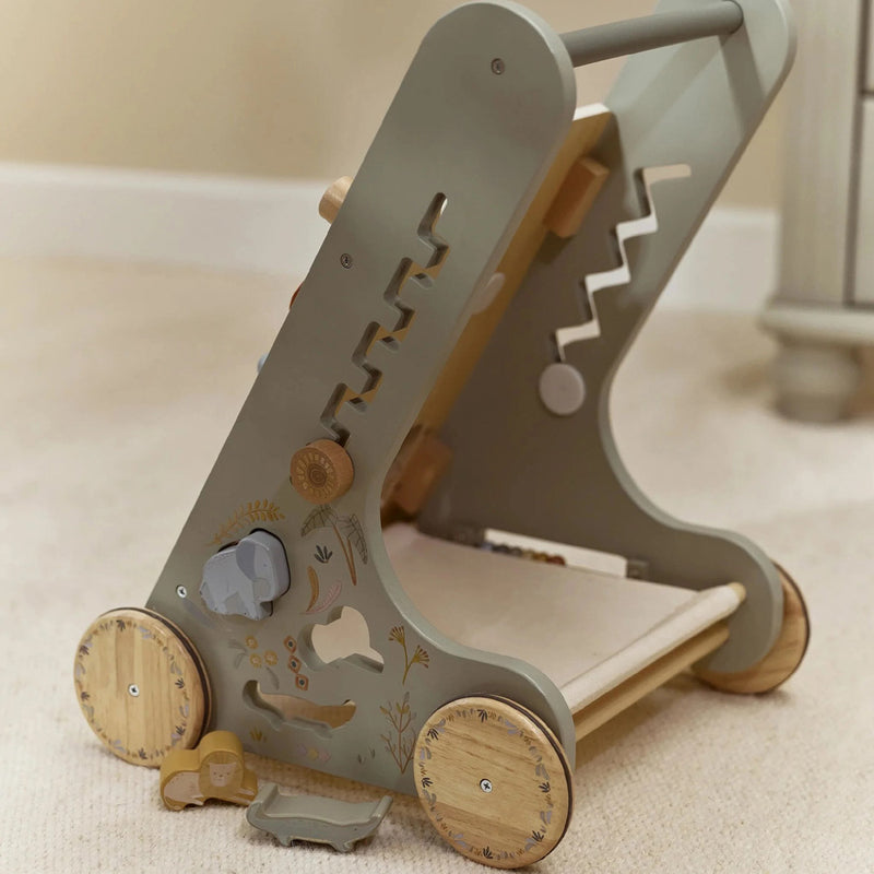 Little Dutch Safari Friends Wooden Baby Activity Walker