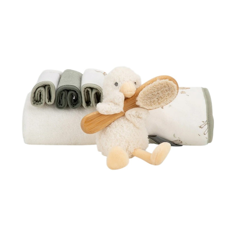 Little Linen Bath Gift Set - Fuzzy Duck