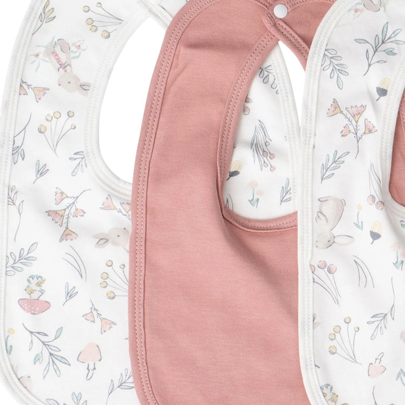 Little Linen Jersey Bib 5PK - Harvest Bunny