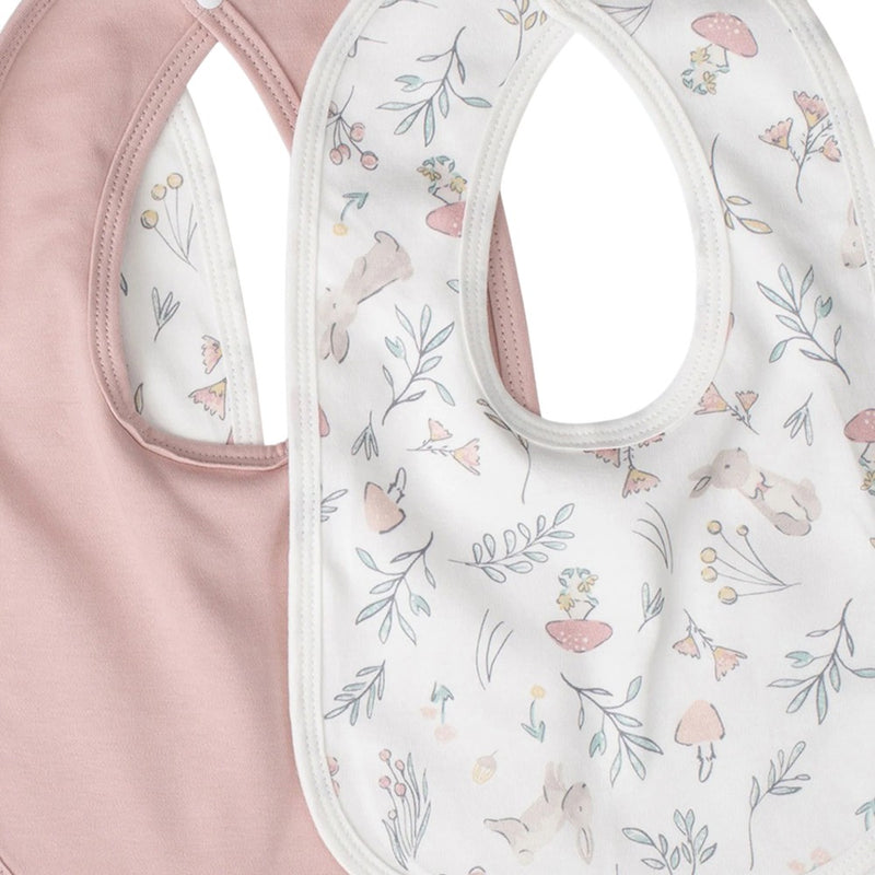 Little Linen Jersey Bib 5PK - Harvest Bunny