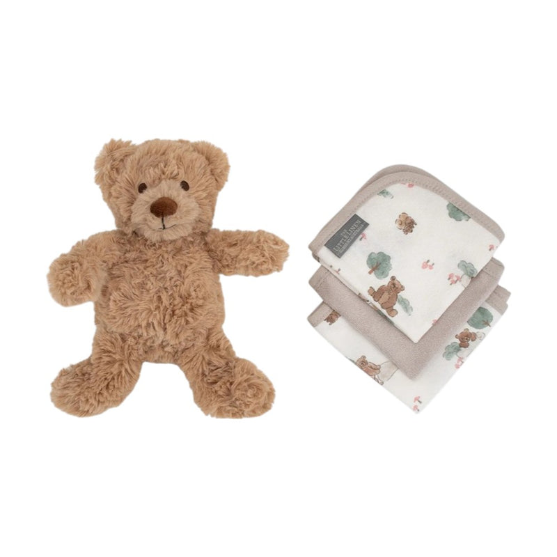 Little Linen Plush Toy & Washers - Willow Bear