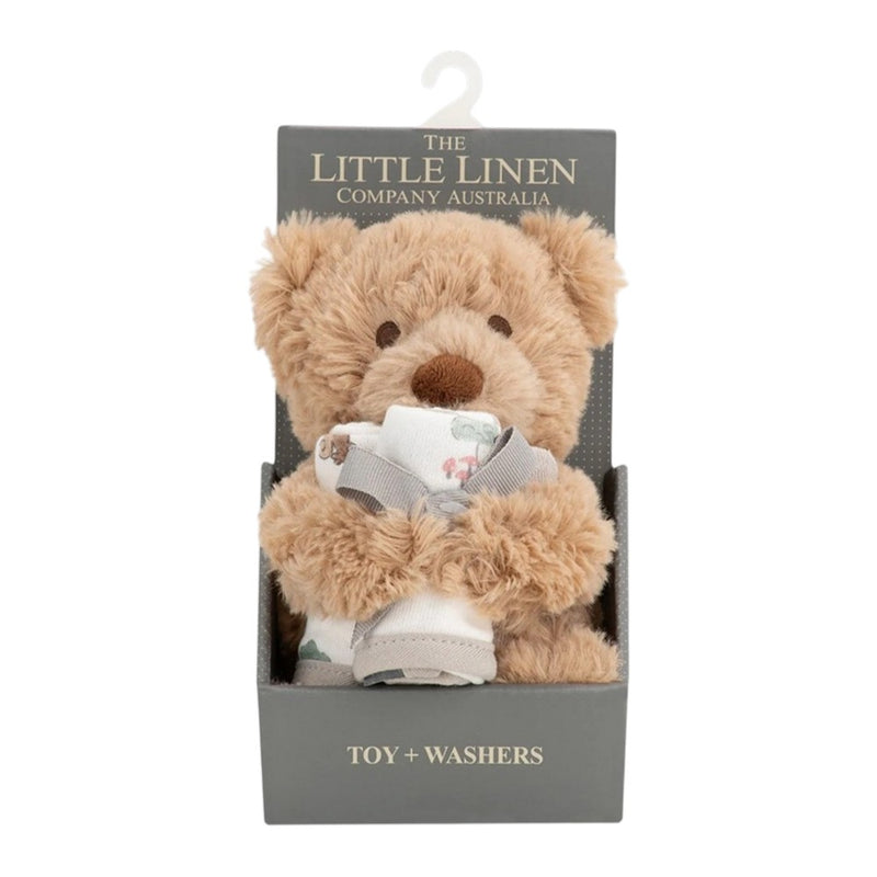 Little Linen Plush Toy & Washers - Willow Bear