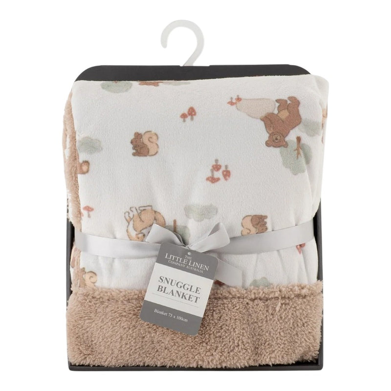 Little Linen Snuggle Blanket - Bushland Bear