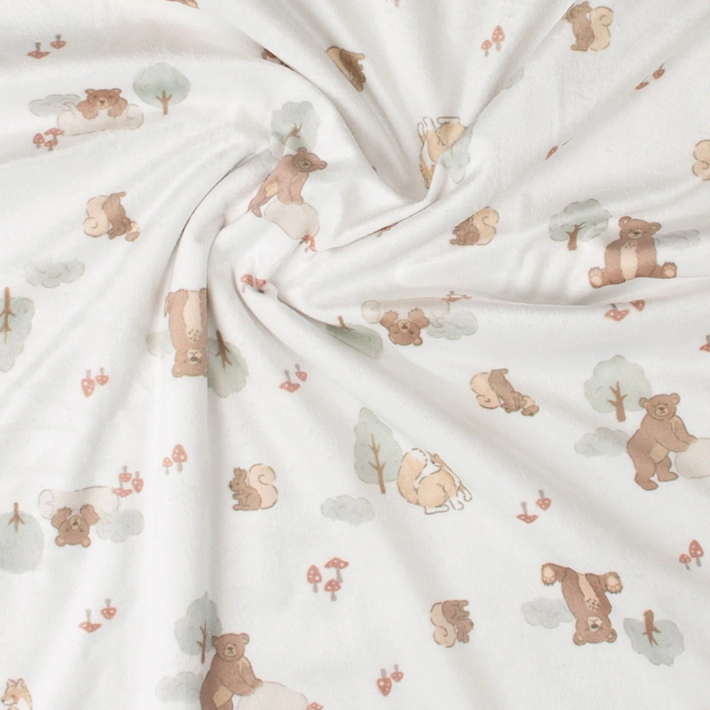 Little Linen Snuggle Blanket - Bushland Bear