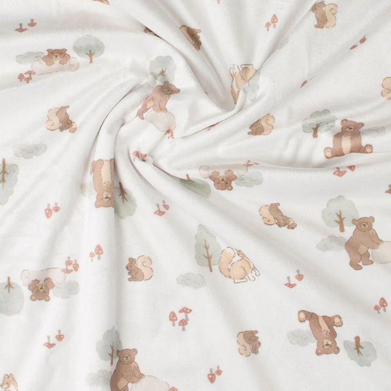 Little Linen Snuggle Blanket - Bushland Bear