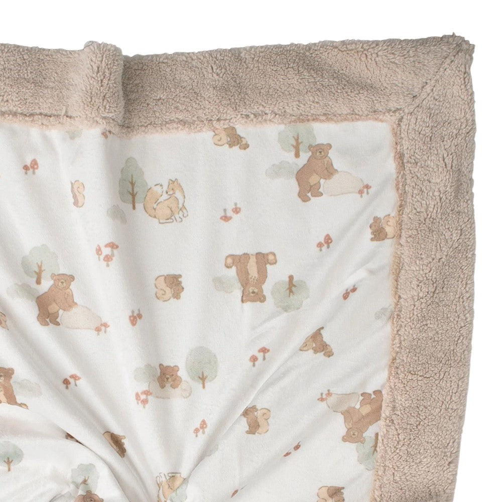 Little Linen Snuggle Blanket - Bushland Bear