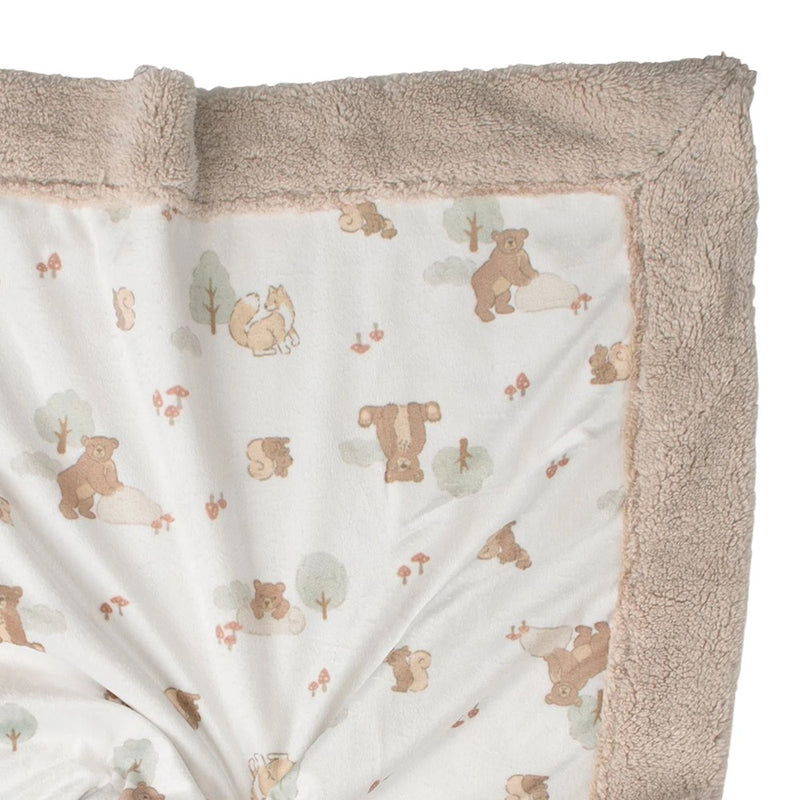 Little Linen Snuggle Blanket - Bushland Bear