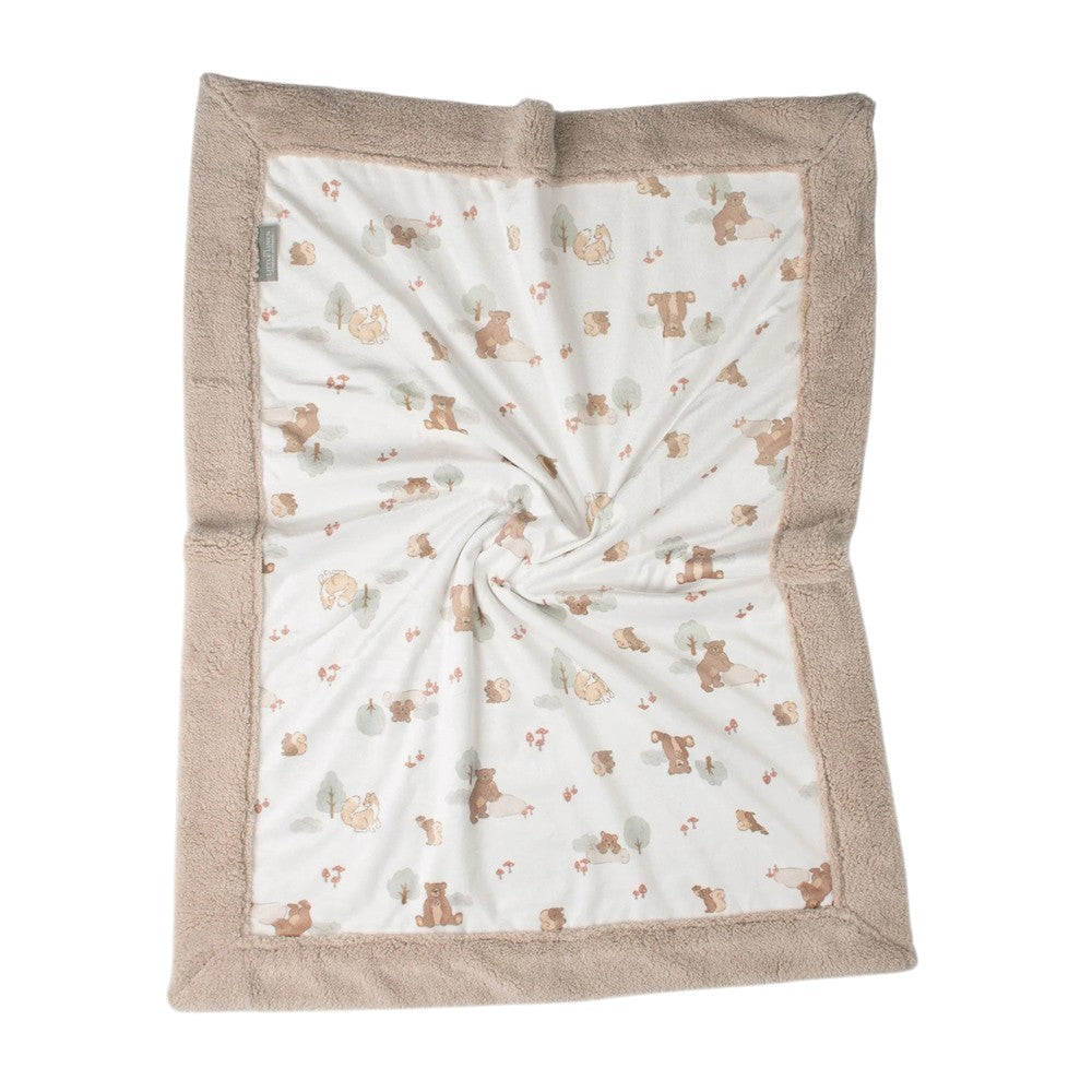 Little Linen Snuggle Blanket - Bushland Bear