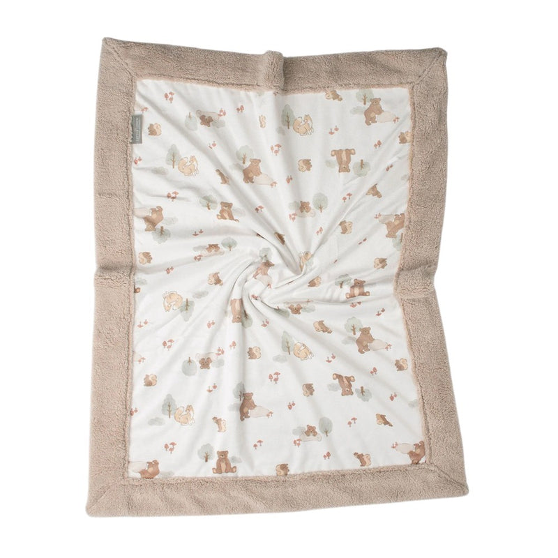 Little Linen Snuggle Blanket - Bushland Bear